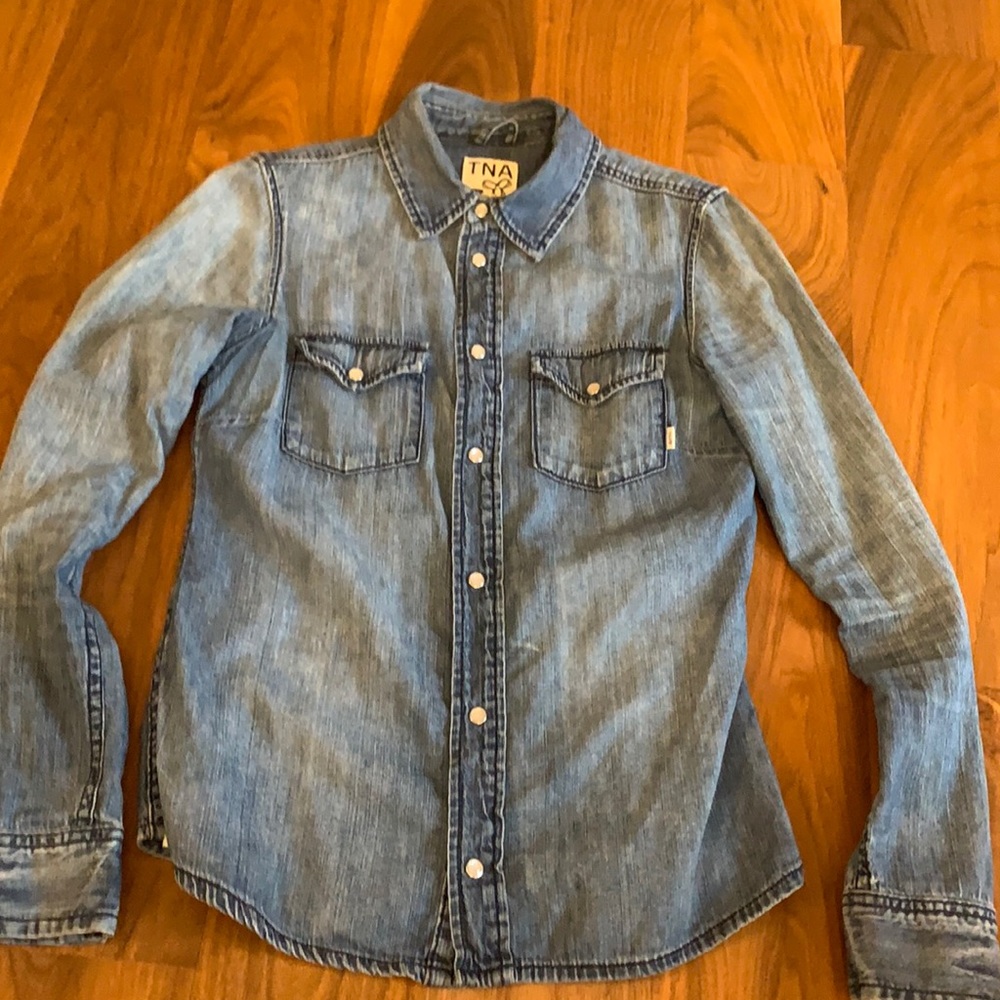 Denim button up